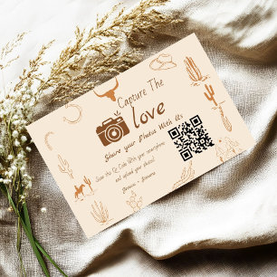 Capture the Love Wedding QR Code Card, Photo Card