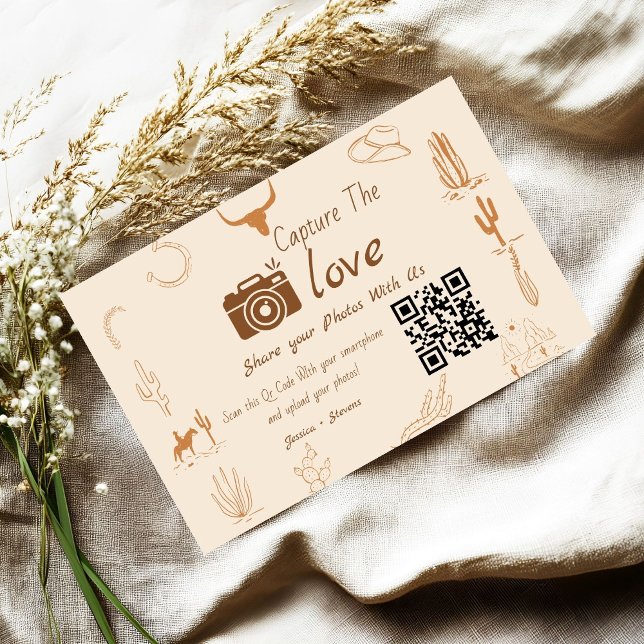 Capture the Love Wedding QR Code Card, Photo Card (Creator Uploaded)