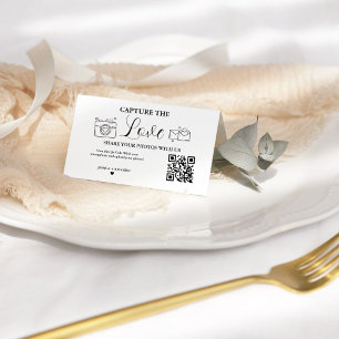 Capture the Love Wedding QR Code Card, Photo Card