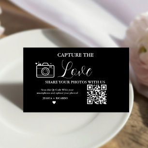 Capture the Love Wedding QR Code Card Photo Card