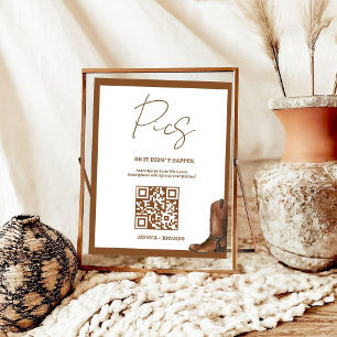 Capture the Love Wedding QR Code Card Photo Card Poster