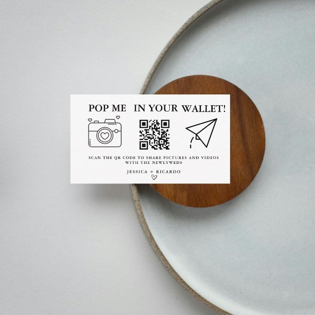 Capture the Love Wedding QR Code Card, Photo Enclosure Card (Creator Uploaded)