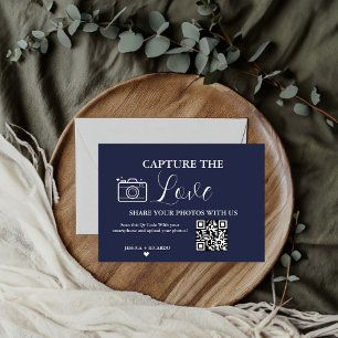 Capture the Love Wedding QR Code Photo Card