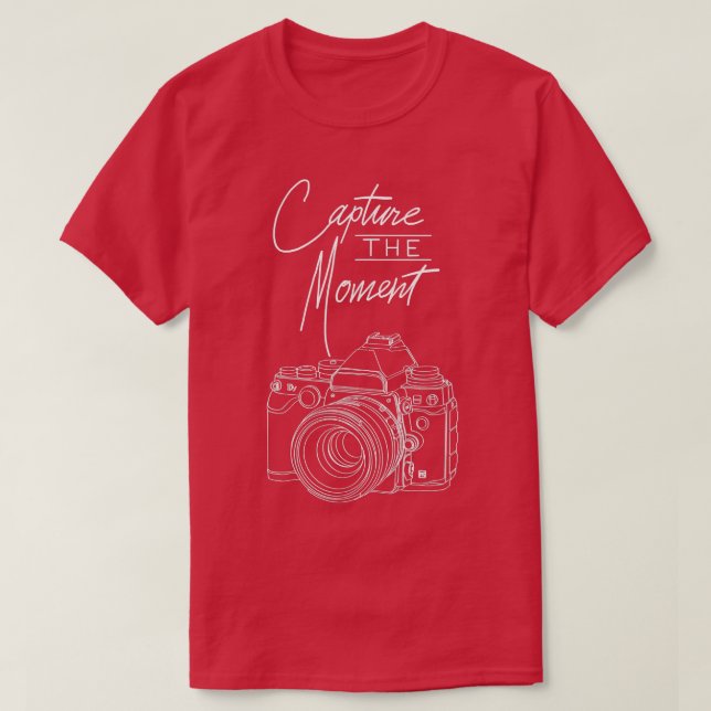 Capture The Moment Camera Photography Shirt for Ph (Design Front)