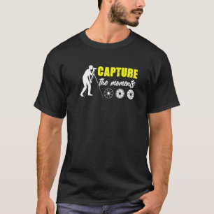 Capture The Moments Photographer Photography Lens T-Shirt