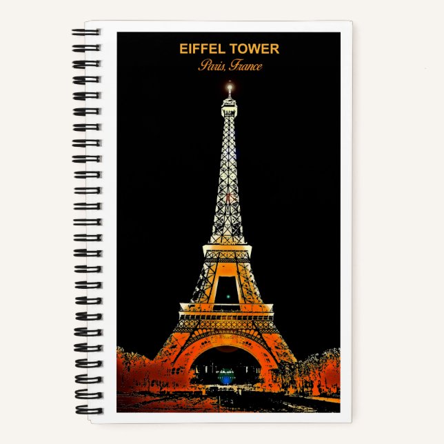 Capture Your Memories: Eiffel Tower Travel Notebook (Front)