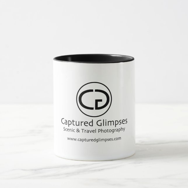 Captured Glimpses Photography 11oz. Ringer Mug (Center)