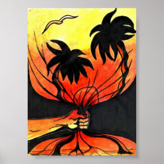 Captured Sunset Poster