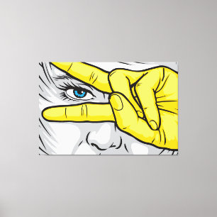 Capturing Beauty Through Faces, Hands, and Eyes Canvas Print