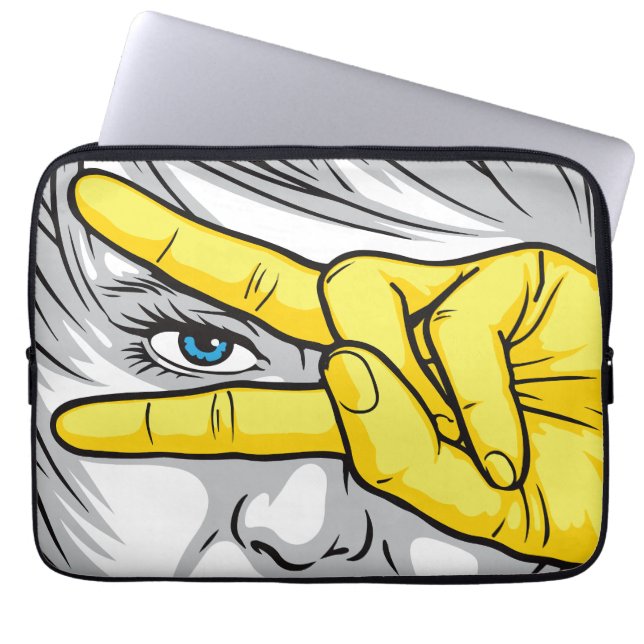 Capturing Beauty Through Faces, Hands, and Eyes Laptop Sleeve (Front)