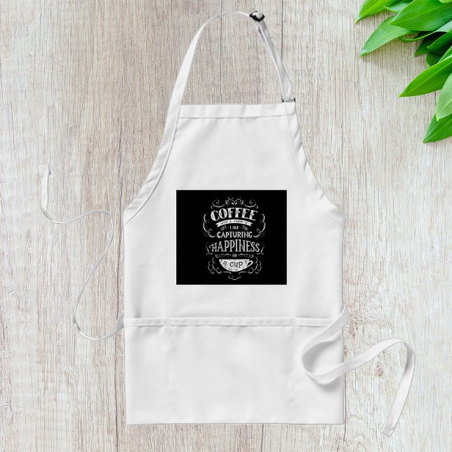 Capturing Happiness In A Cup Standard Apron (Creator Uploaded)