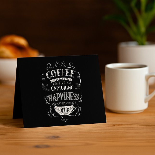 Capturing Happiness In A Cup Thank You Card (Creator Uploaded)