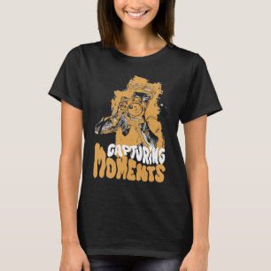 Capturing Moments Cheerful Photography Illustratio T-Shirt