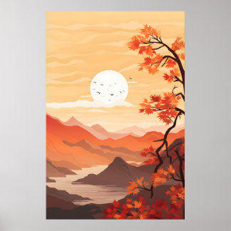 Capturing the Beauty of Autumn Landscapes Poster