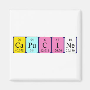 Capucine periodic table name magnet