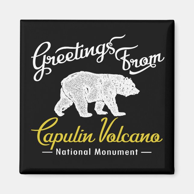 Capulin Volcano National Monument Bear Magnet (Front)