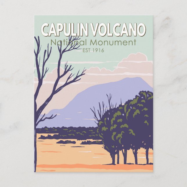 Capulin Volcano National Monument Vintage Postcard (Front)