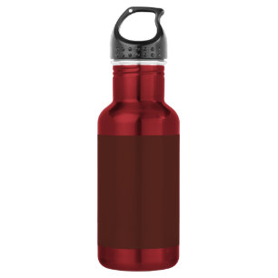 Caput mortuum (solid colour)  532 ml water bottle