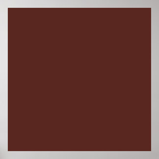Caput mortuum (solid colour) poster