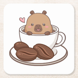 Capy Bara Coffee Cup Paper Coaster