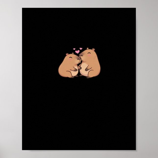 Capy Better Together Cute Animal Design  Poster (Front)