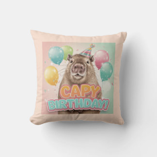 Capy Birthday! Cushion