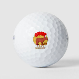 Capy Birthday Golf Balls