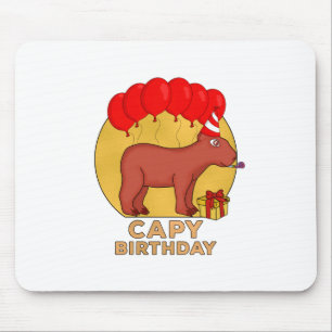 Capy Birthday Mouse Mat