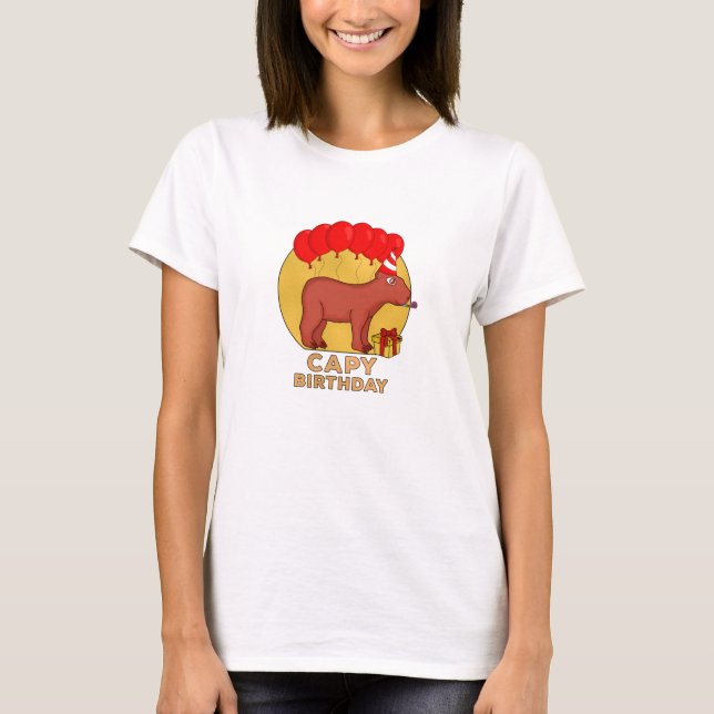 Capy Birthday T-Shirt (Front)