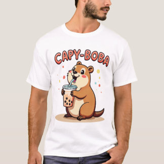 Capy Boba - Cute Capybara  T-Shirt