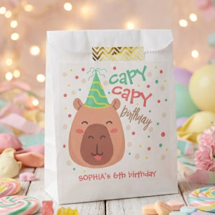 Capy capy capybara birthday favour bags