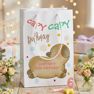 Capy capybara birthday medium gift bag