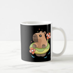 Capy Capybara Floatie Funny Xmas In July Girls Kid Coffee Mug