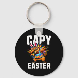 Capy Easter Capybara Funny Dabbing Key Ring
