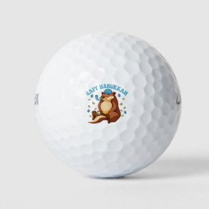 Capy Hanukkah Funny Jewish Capybara Hanukkah Gift Golf Balls
