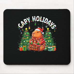 Capy Holidays Capybara Santa Hat Xmas Men Women Ki Mouse Mat