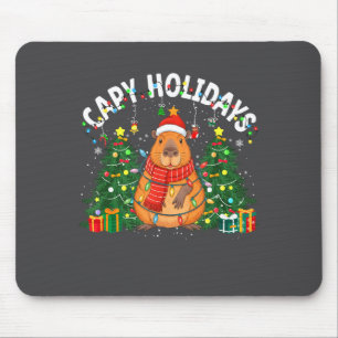 Capy Holidays Capybara Santa Hat Xmas Men Women Ki Mouse Mat