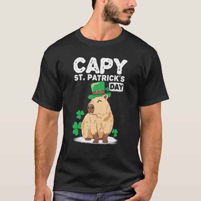 Capy St Patrick's Day Capybaras Capybara   1 T-Shirt (Front)