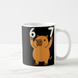 Capybara 67 Meme Six Seven Funny  Coffee Mug