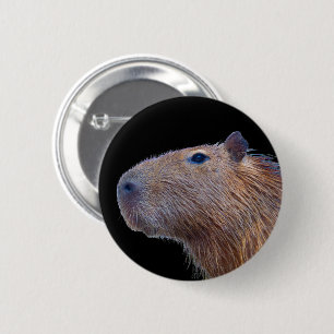 Capybara 6 Cm Round Badge