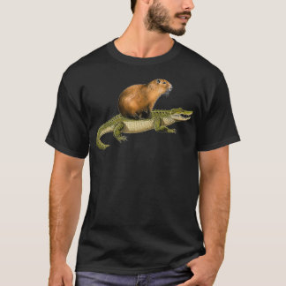 Capybara and Alligator  T-Shirt