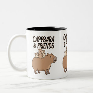 Capybara and Friends Mug Cute Animal Coffee