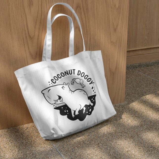 Capybara And Frog Cartoon Tote Bag (Creator Uploaded)