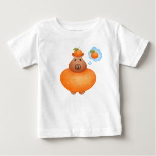 Capybara and the most funny orange baby T-Shirt