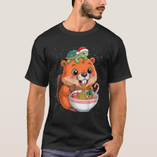 Capybara and Turtle Backpack Ramen Kawaii Xmas Cap T-Shirt