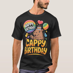 Capybara Animal Lover Fun Cappy Birthday Party Sup T-Shirt