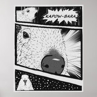 Capybara Anime Poster