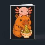 Capybara Anime Ramen Axolotl Funny Graphic Kawaii  Card<br><div class="desc">Capybara Anime Ramen Axolotl Funny Graphic Kawaii Capibara</div>