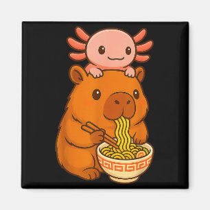 Capybara Anime Ramen Axolotl Funny Graphic Kawaii  Magnet