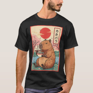 Capybara Anime Ramen Kawaii Japanese Capy T-Shirt